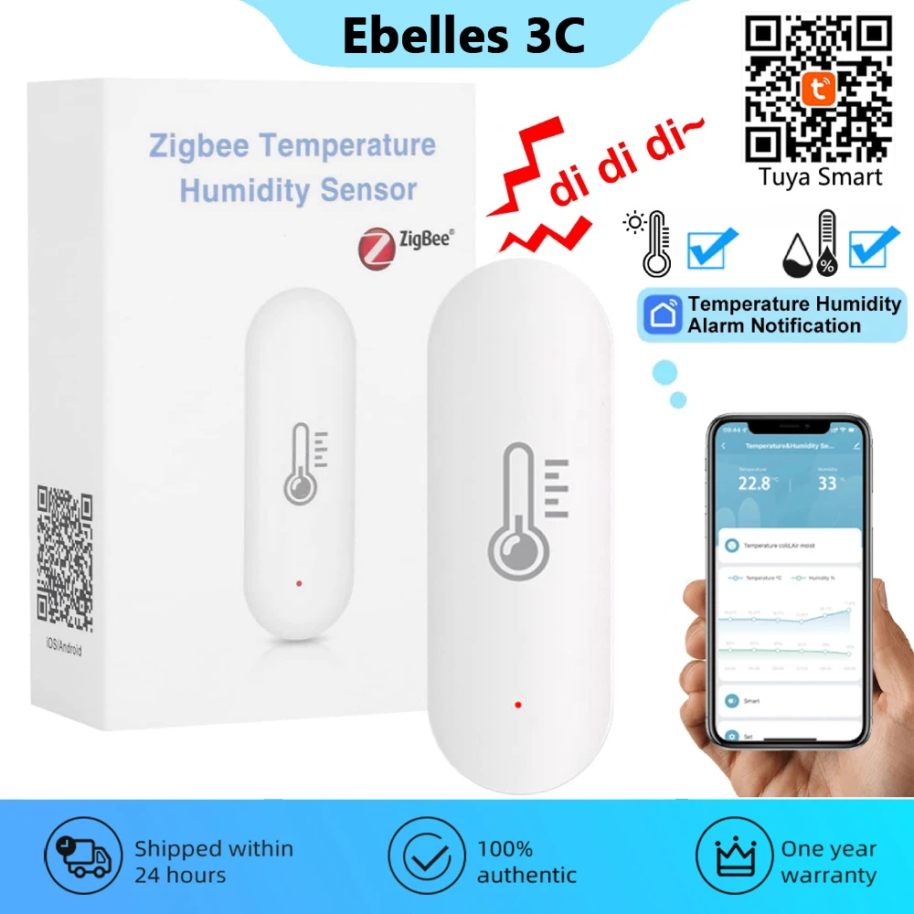 Tuya ZigBee Smart Home Temperature And Humidity Sensor Smart Life Indoor Hygrometer Monitoring for Alexa Google HomeKit Gateway
Tuya ZigBee Smart Home Temperature And Humidity Sensor Smart Life Indoor Hygrometer Monitoring for Alexa Google HomeKit Gateway