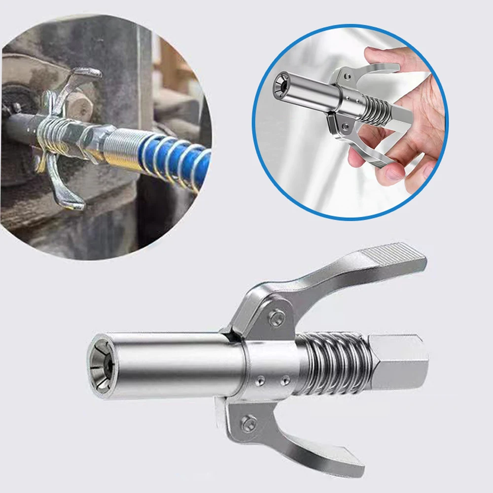 Grease Gun Coupler 10000 PSI NPTI/8 High Pressure Grease Nozzle Oil Pump Car Syringe Lubricant Tip Repair Accessories Lubricant
Grease Gun Coupler 10000 PSI NPTI/8 High Pressure Grease Nozzle Oil Pump Car Syringe Lubricant Tip Repair Accessories Lubricant