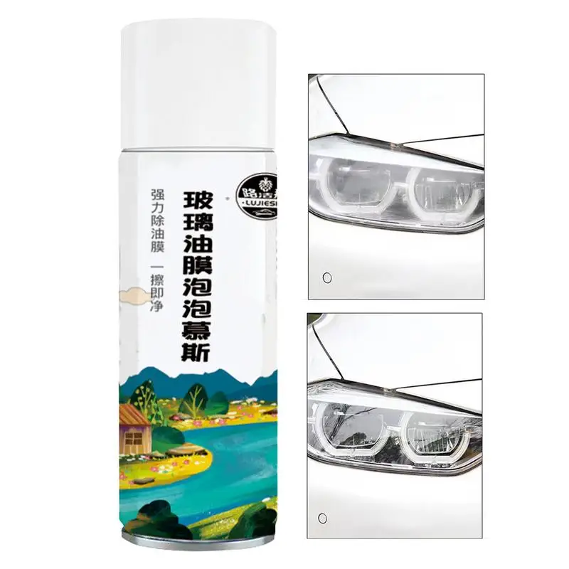 

Car Glass Foam Cleaner Car Glass Oil Window Cleaner 300ml Glass Care Products All-Purpose Cleaners Windshield Cleaner Removing