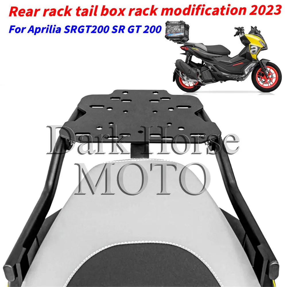 Scooter Rear Shelf Modified Aluminum Alloy Box Motorcycle Bracket Accessories Rear Tail Rack For Aprilia SRGT200 SR GT 200
Scooter Rear Shelf Modified Aluminum Alloy Box Motorcycle Bracket Accessories Rear Tail Rack For Aprilia SRGT200 SR GT 200