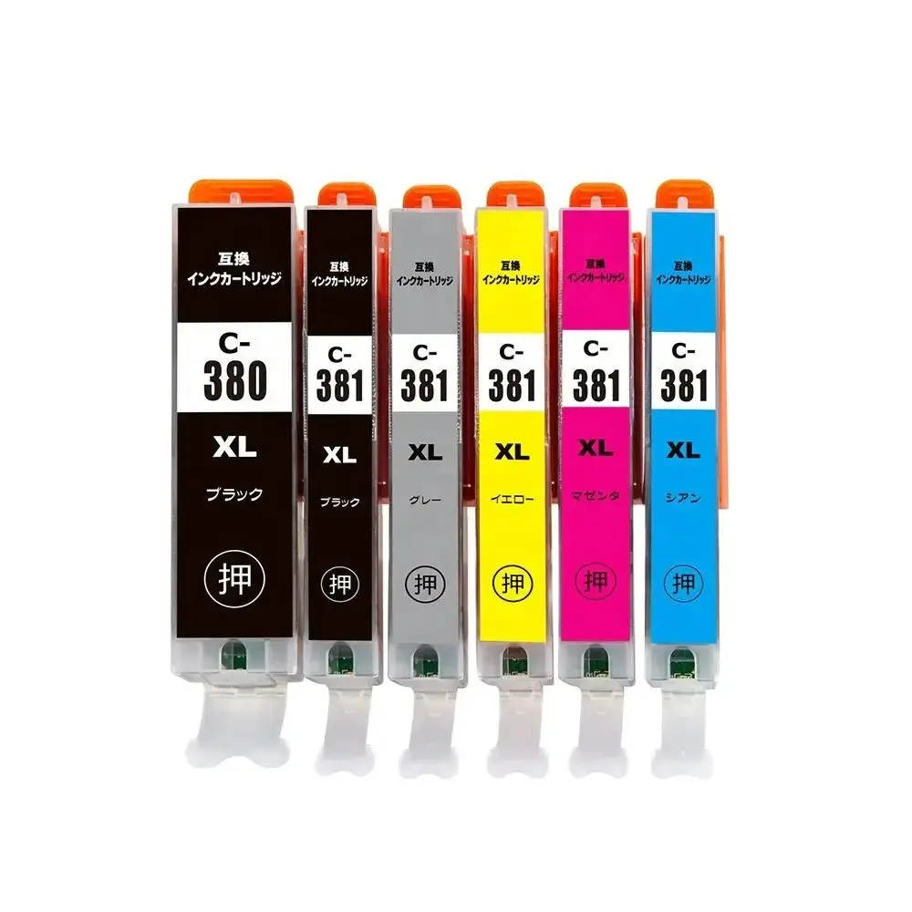 BCI 380 381 XL BCI380 BCI380XL BCI-381XL BCI381 Premium Compatible Ink Cartridge for Canon PIXUS TR8530 TS6130 Printer
BCI 380 381 XL BCI380 BCI380XL BCI-381XL BCI381 Premium Compatible Ink Cartridge for Canon PIXUS TR8530 TS6130 Printer
