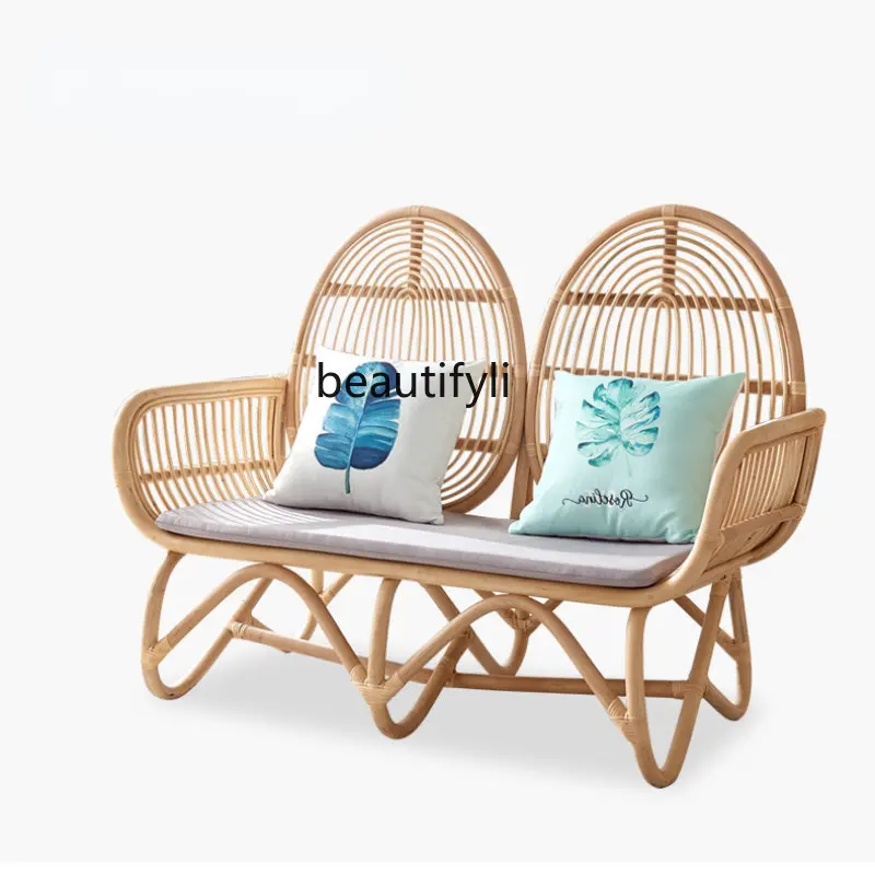 yj Nordic Rattan Comfortable Double Creative Holiday Sunshine Room Leisure Living Room Real Rattan Chair
yj Nordic Rattan Comfortable Double Creative Holiday Sunshine Room Leisure Living Room Real Rattan Chair