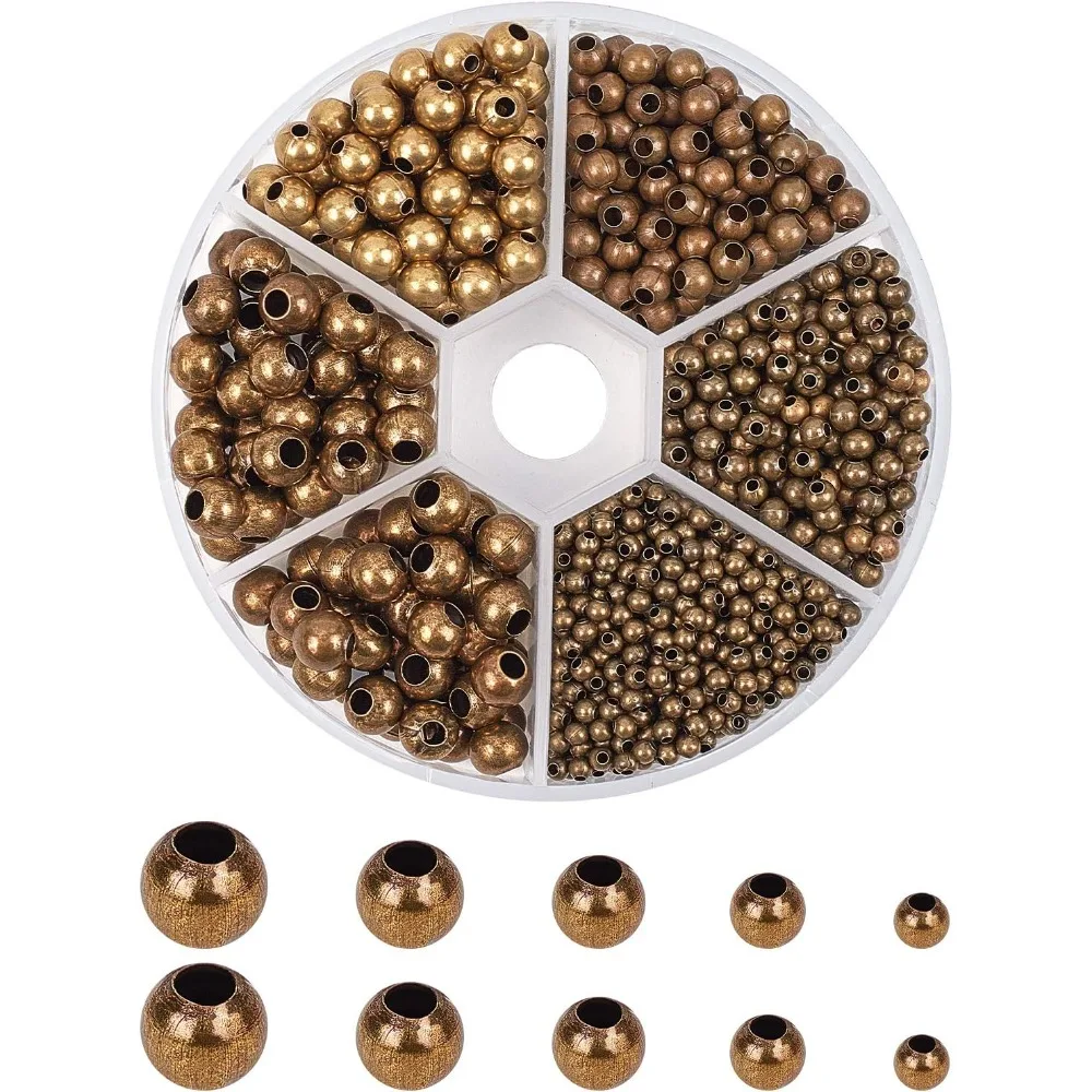 1150pcs 5 Sizes Smooth Spacer Beads Antique Bronze Tiny Spacer Beads Loose Beads for Jewelry Making Supplies(2.4mm, 3mm 4mm
1150pcs 5 Sizes Smooth Spacer Beads Antique Bronze Tiny Spacer Beads Loose Beads for Jewelry Making Supplies(2.4mm, 3mm 4mm