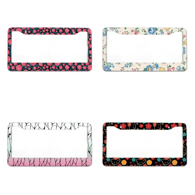 Cute Anime Little Flower Beautiful Specification Aluminum Alloy Car License Plate Cover Car Accessories Waterproof License Plate
Cute Anime Little Flower Beautiful Specification Aluminum Alloy Car License Plate Cover Car Accessories Waterproof License Plate