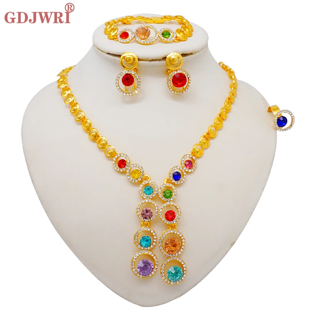 Luxury Gold Color Double Layered Necklace Jewelry Sets For Women African Water Drop Crystal Jewellery Indian Set Gifts 32 Mallzona S97ca3823dce64a4a9b1bea5a8531b939e Luxury Gold Color Double Layered Necklace Jewelry Sets For Women African Water Drop Crystal Jewellery Indian Set Gifts Mallzona