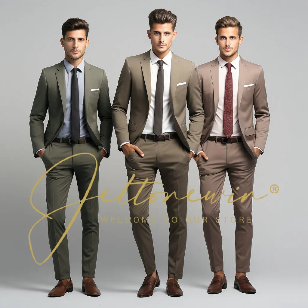 Мужской костюм с отложным воротником, облегающий свадебный смокинг, 2 предмета, одежда для выпускного вечера, 2024
Мужской костюм с отложным воротником, облегающий свадебный смокинг, 2 предмета, одежда для выпускного вечера, 2024