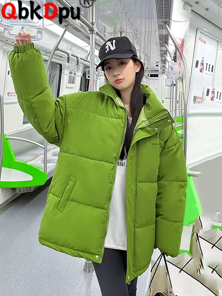 Winter Thicken Fluffy Parkas Jacket Warm Oversize Cotton Padded Parcas Coat Korean Stand Collar Snow Wear Windproof Chaquetas
Winter Thicken Fluffy Parkas Jacket Warm Oversize Cotton Padded Parcas Coat Korean Stand Collar Snow Wear Windproof Chaquetas