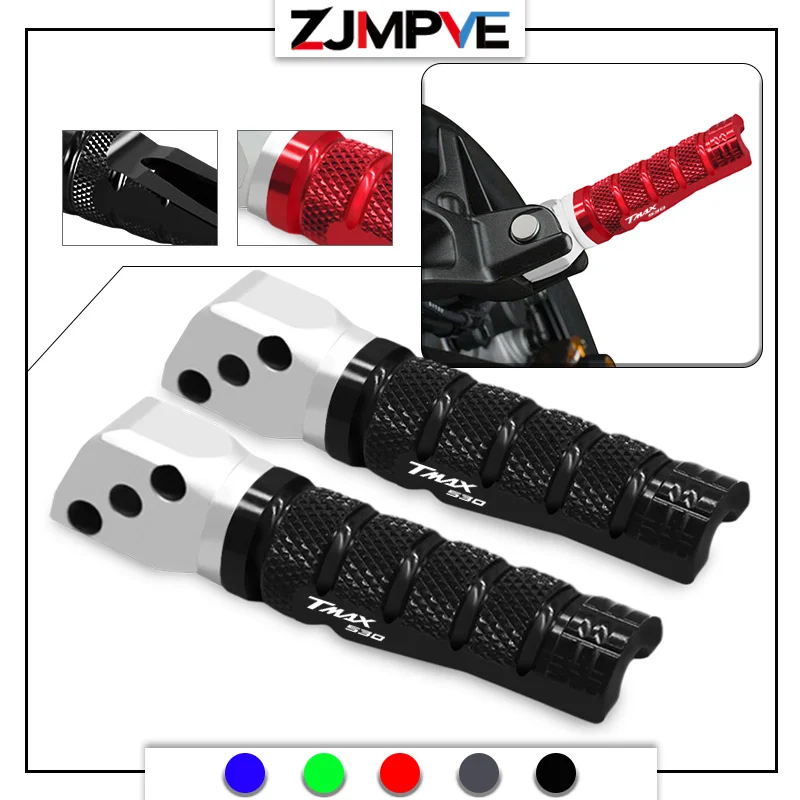 

NEW Motorcycle CNC Rear Passenger Footrest Pedal Accessories Rear Set Foot Pegs For TMAX 530 TMAX530 DX SX tmax530 2012-2019