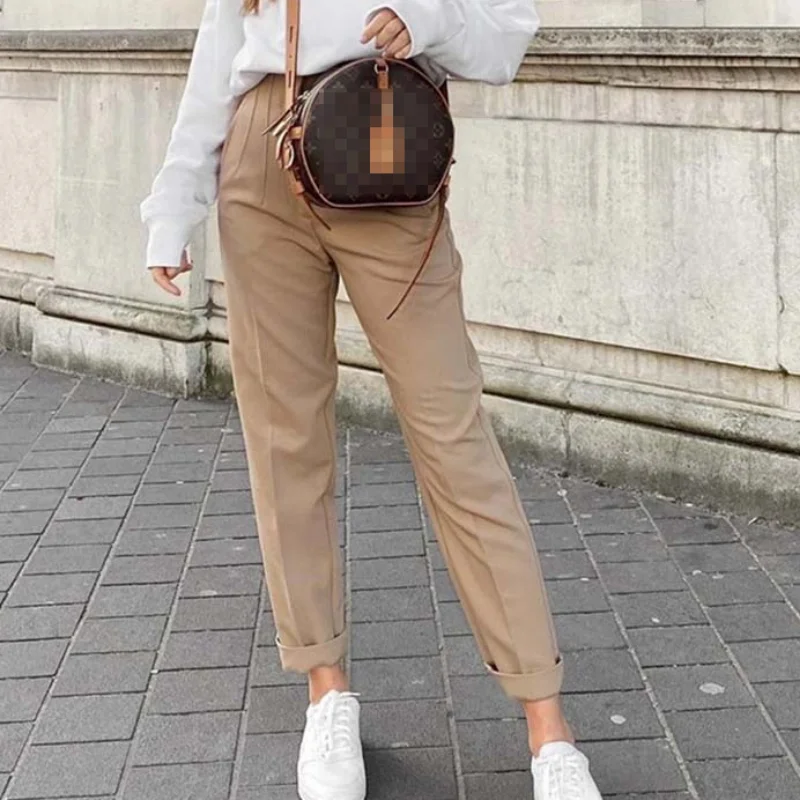 2022 New Chic Fashion Woman Pants Office Wear Pants for Women Vintage High Waist Zipper Fly Female Ankle Trousers Mujer Gothic
2022 New Chic Fashion Woman Pants Office Wear Pants for Women Vintage High Waist Zipper Fly Female Ankle Trousers Mujer Gothic