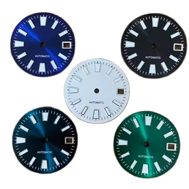 Sunburst Wide Spike Dial white black blue Green Luminous GS Dial 28.5mm for Japan NH35/36/4R/7S Movement Watch Accessories
Sunburst Wide Spike Dial white black blue Green Luminous GS Dial 28.5mm for Japan NH35/36/4R/7S Movement Watch Accessories
