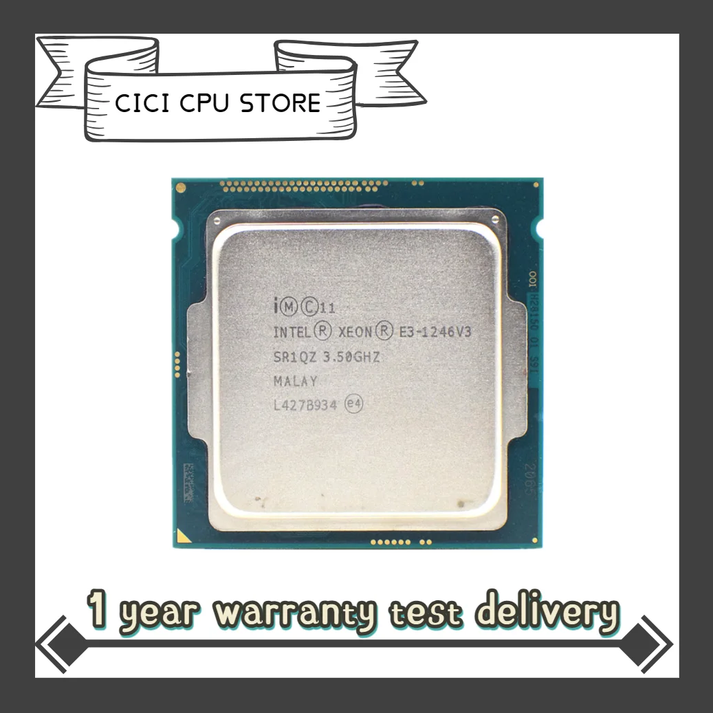 Intel Xeon E3-1246 v3 E3 1246v3 E3 1246 v3 3.5 GHz Quad-Core Eight-Thread 84W CPU Processor LGA 1150
Intel Xeon E3-1246 v3 E3 1246v3 E3 1246 v3 3.5 GHz Quad-Core Eight-Thread 84W CPU Processor LGA 1150