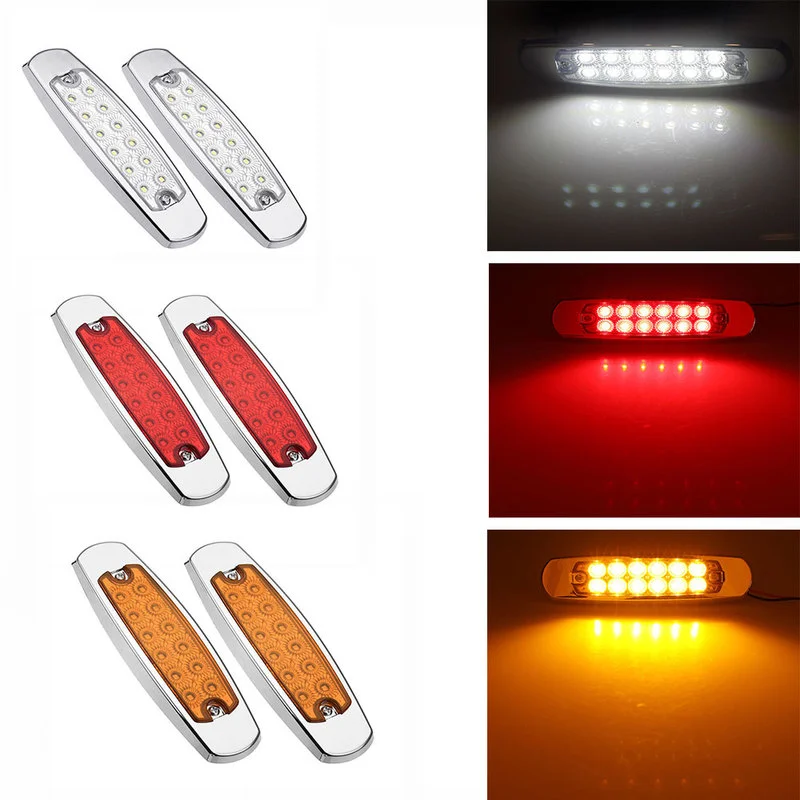 1Pcs 12V Car Side Lights Side Maker Lamps for Trucks Cars Buses Trailers Ships Led Lights for Car
1Pcs 12V Car Side Lights Side Maker Lamps for Trucks Cars Buses Trailers Ships Led Lights for Car