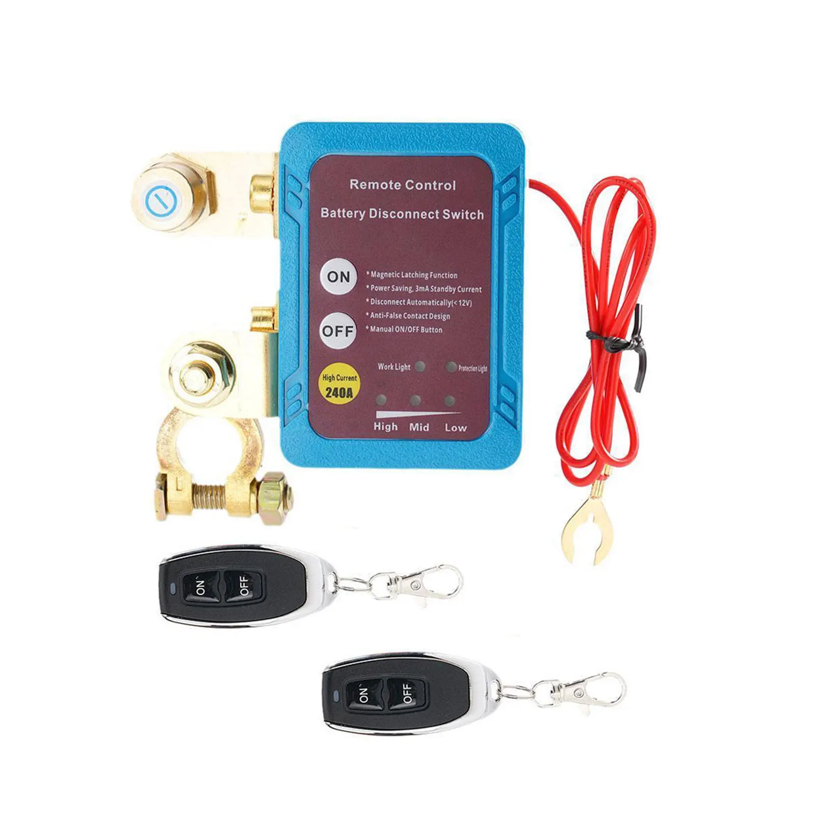 Wireless Remote Car Battery Disconnect Relay Master Kill Cut-off Switch Isolator Disconnect Switch
Wireless Remote Car Battery Disconnect Relay Master Kill Cut-off Switch Isolator Disconnect Switch