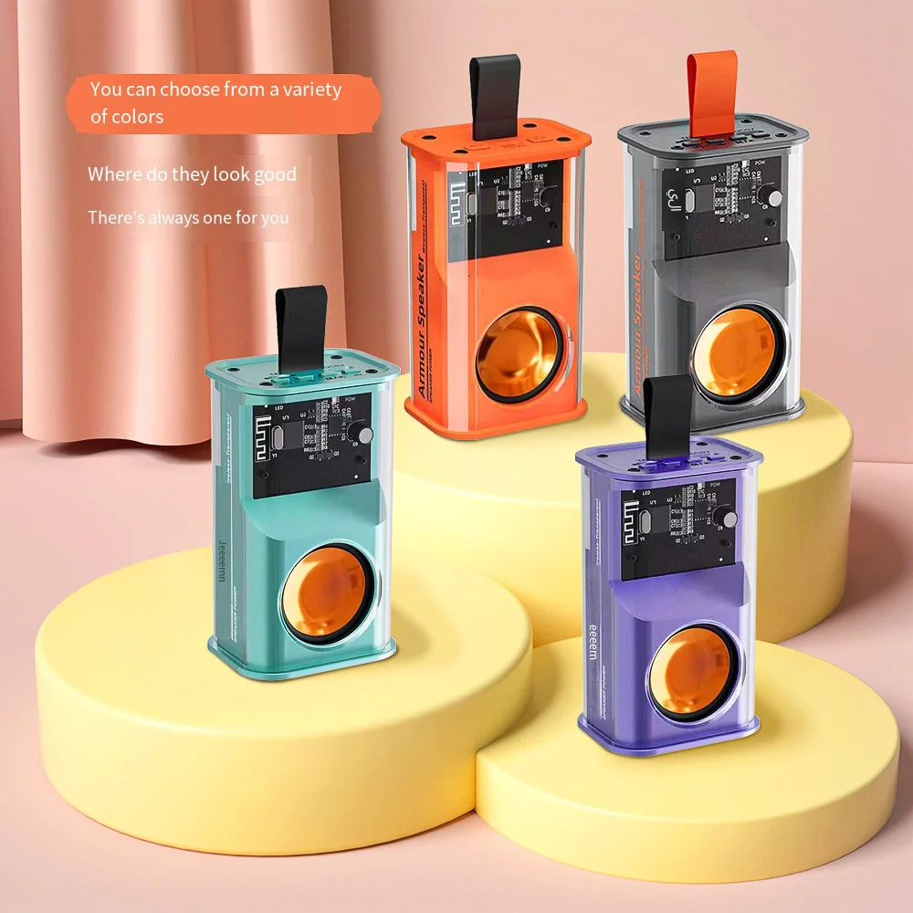 5W Portable Bullet TWS Interconnection USB Charging Lighting Mode Wireless Speaker Desktop Transparent Blutooth Speaker
5W Portable Bullet TWS Interconnection USB Charging Lighting Mode Wireless Speaker Desktop Transparent Blutooth Speaker