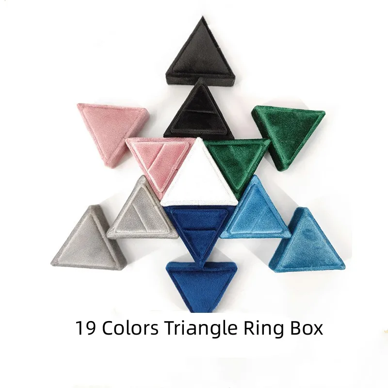 Velvet Triangle Ring Box High-quality Jewelry Packaging Box Wedding Engagement Ring Storage Display Box Jewelry Organizer Case
Velvet Triangle Ring Box High-quality Jewelry Packaging Box Wedding Engagement Ring Storage Display Box Jewelry Organizer Case