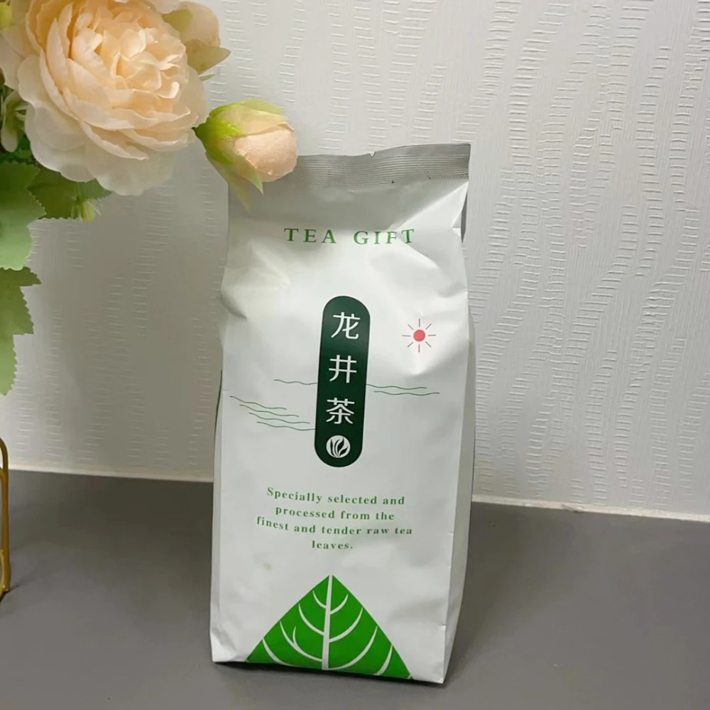 

250g Hangzhou Long Jing Recyclable Packing Bag Xihu Longjing Tea Zipper Bag AAA West Lake Dragon Well Green tea Self Sealing bag