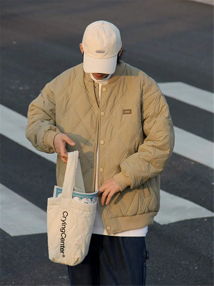 Винтажная мужская хлопковая куртка с ромбовидным узором, Мужская одежда, японская свободная бейсбольная куртка с длинным рукавом, плотная однотонная Повседневная Верхняя одежда
Винтажная мужская хлопковая куртка с ромбовидным узором, Мужская одежда, японская свободная бейсбольная куртка с длинным рукавом, плотная однотонная Повседневная Верхняя одежда