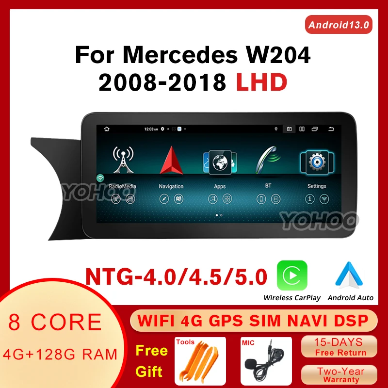 12.3'' Android12 Car GPS Navi Player For Mercedes W204 W205 07-18 8Core WIFI 4G Carplay Google Touch Screen Multimedia Stereo
12.3'' Android12 Car GPS Navi Player For Mercedes W204 W205 07-18 8Core WIFI 4G Carplay Google Touch Screen Multimedia Stereo