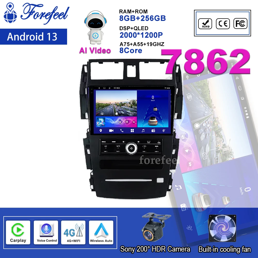 Android 12 For Nissan Teana J31 230JK SM5 2003-2008 Autoradio CarPlay Monitor Screen Multimedia Video Bluetooth Touch Screen
Android 12 For Nissan Teana J31 230JK SM5 2003-2008 Autoradio CarPlay Monitor Screen Multimedia Video Bluetooth Touch Screen