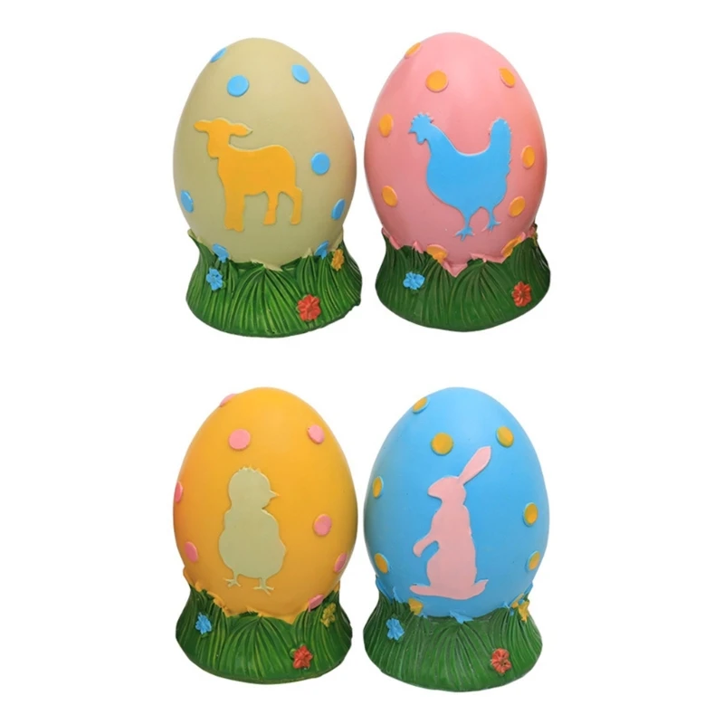 K1MF 4pcs Easter Egg Ornament Glowing Resin Figurine Party Decoration Supplies for Festival New Year Party Background
K1MF 4pcs Easter Egg Ornament Glowing Resin Figurine Party Decoration Supplies for Festival New Year Party Background