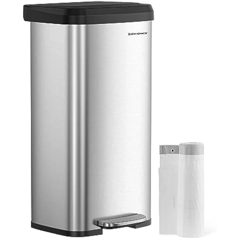 SONGMICS Kitchen Trash Can, 18-Gallon Stainless Steel Garbage Can, with Stay-Open Lid and Step-on Pedal, Soft Closure, Tall, Lar
SONGMICS Kitchen Trash Can, 18-Gallon Stainless Steel Garbage Can, with Stay-Open Lid and Step-on Pedal, Soft Closure, Tall, Lar
