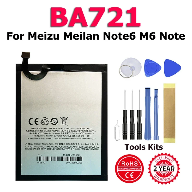 

New Phone Battery For Meizu M6 Note M721H M721L In Stock