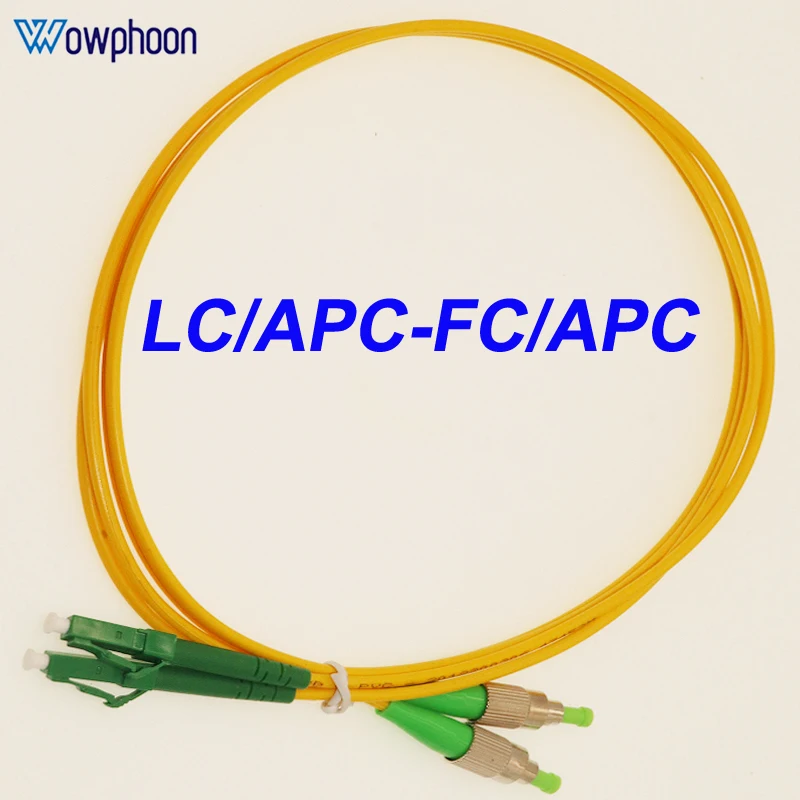 

LC/APC-FC/APC 1/2/3/5/10/15/20M 9/125um 3.0mm SM Duplex Optical Fiber Cable Patch Cord 2 Core Fiber Optic Pigtail Customized