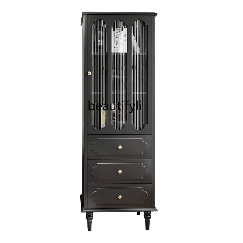 French Solid Wood Living Room Wine Cabinet Wall Changhong Glass Door Tall Wine Cabinet Storage Cabinet
French Solid Wood Living Room Wine Cabinet Wall Changhong Glass Door Tall Wine Cabinet Storage Cabinet