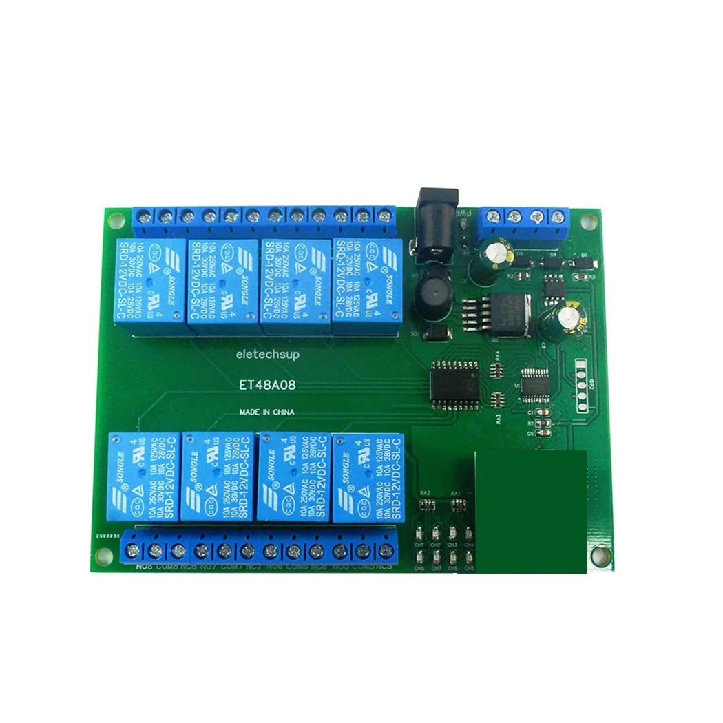 DC 12V 8 Channels Ethernet Relay Module Network Switch Modbus MQTT TCP UDP Web HTTP RS485 Timer Module RS48/Network Interface
DC 12V 8 Channels Ethernet Relay Module Network Switch Modbus MQTT TCP UDP Web HTTP RS485 Timer Module RS48/Network Interface