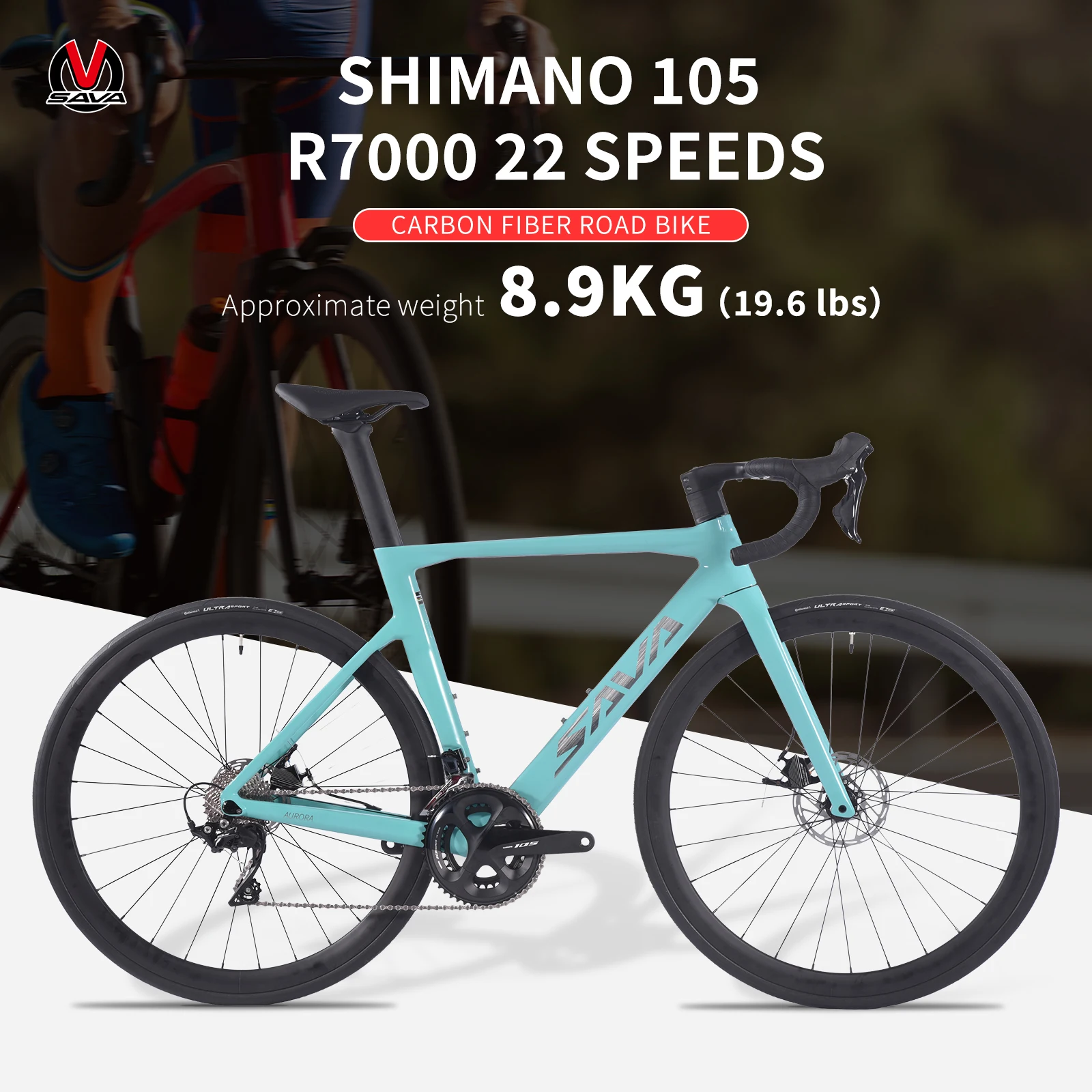 SAVA A7 Carbon Fiber Road Bike 8.9kg with SHIMAN0 105 22 Speed Kit 【CE/UCI Certified】 Disc Brake Road Bike Race Bike
SAVA A7 Carbon Fiber Road Bike 8.9kg with SHIMAN0 105 22 Speed Kit 【CE/UCI Certified】 Disc Brake Road Bike Race Bike