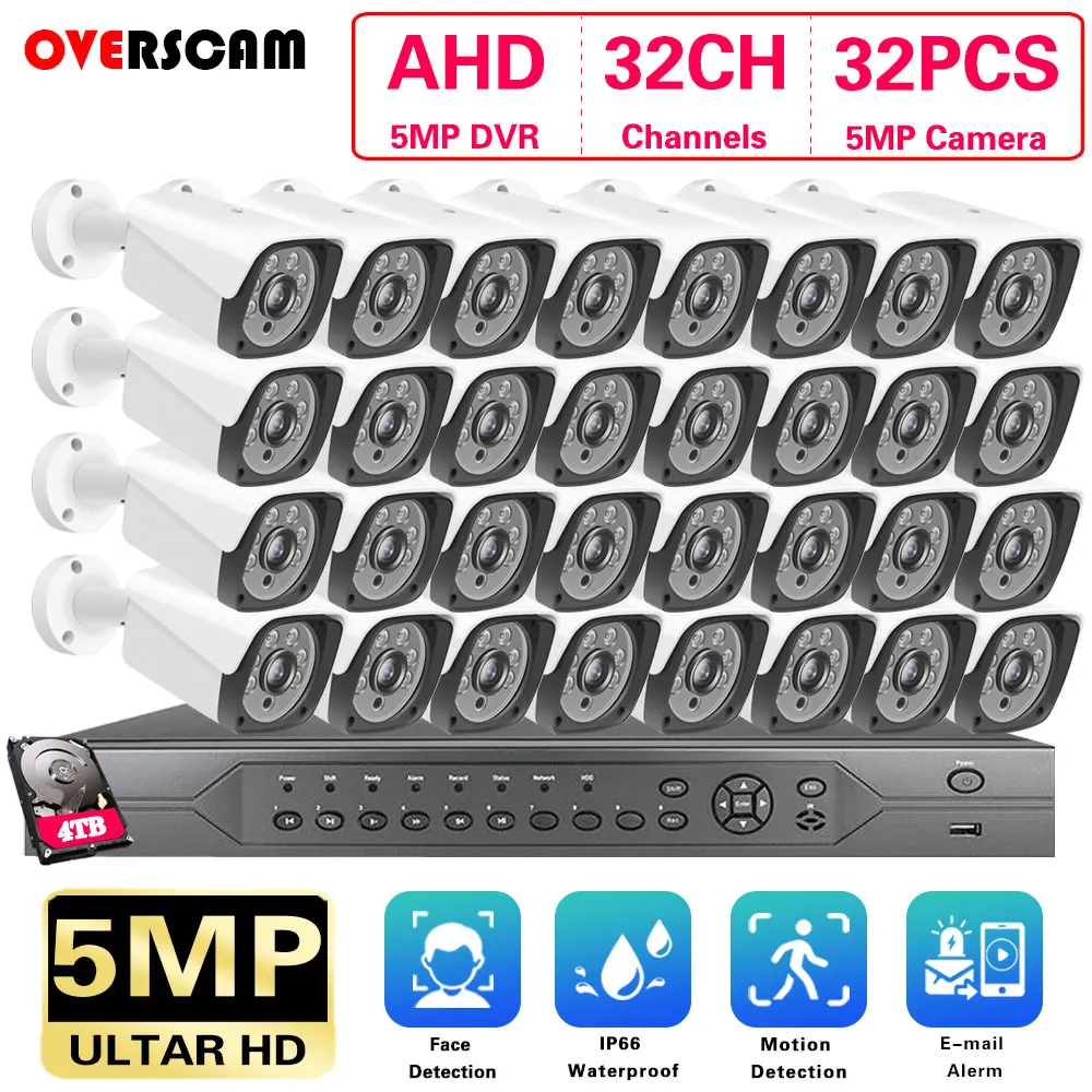 H.265+ 32CH AHD 5MP-N DVR System 16/24/32X5MP CVI TVI security Outdoor CCTV Camera System Kit Video Surveillance Camera set
H.265+ 32CH AHD 5MP-N DVR System 16/24/32X5MP CVI TVI security Outdoor CCTV Camera System Kit Video Surveillance Camera set