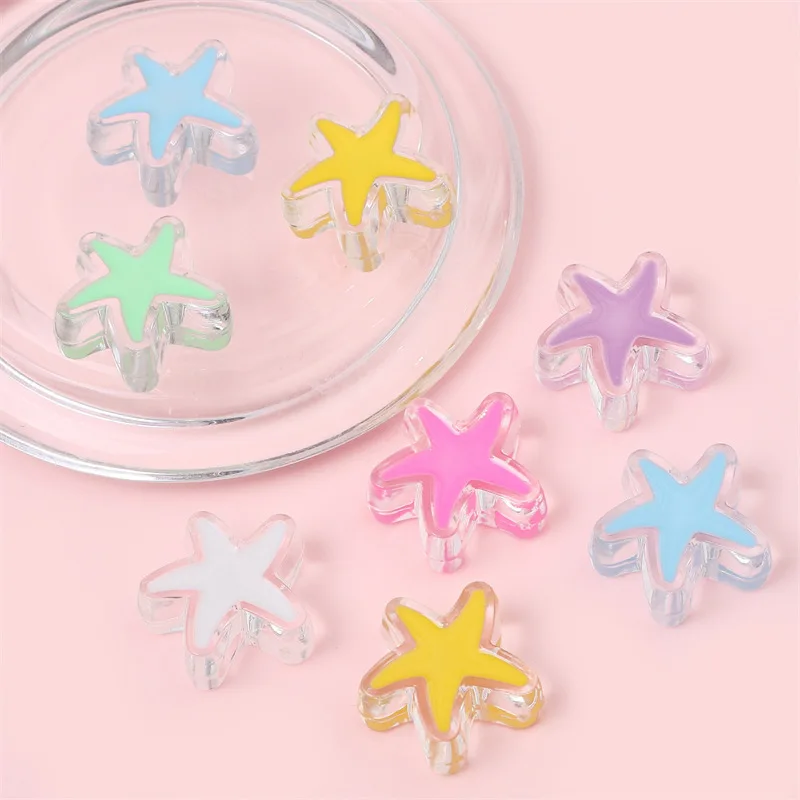 24mm Starfish Shaped Acrylic Beads Spacer Star Diy Handmade Beads For Jewelry Making Bracelet Necklace Needlework Accessories
24mm Starfish Shaped Acrylic Beads Spacer Star Diy Handmade Beads For Jewelry Making Bracelet Necklace Needlework Accessories