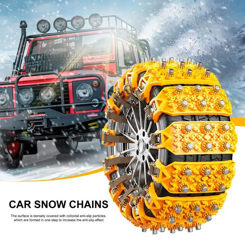 

8PCS Truck Car Anti-skid Chain SUV General Purpose Snow Mud Tires Universal Winter Non-slip Thickened Widened Wheel Snow Chains