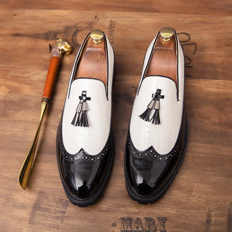 Classic Men Business Driving Leather Shoes Wedding Dress Fashion Tassel Style Casual Dress Shoes Mens Loafers Plus Size 46 47 48
Classic Men Business Driving Leather Shoes Wedding Dress Fashion Tassel Style Casual Dress Shoes Mens Loafers Plus Size 46 47 48