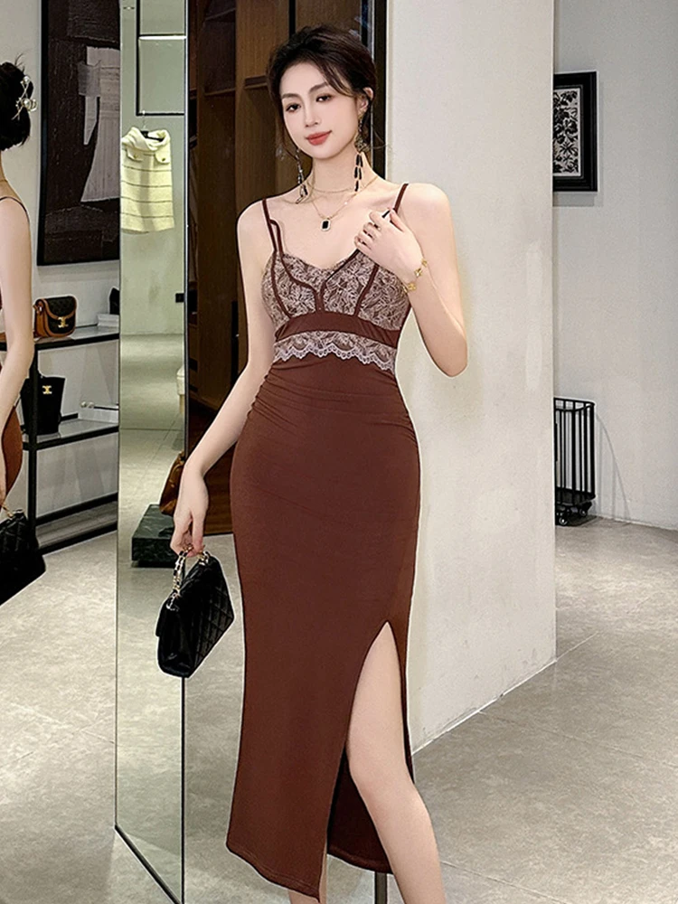 New Y2K Sweet Lady Evening Long Dress Women Elegant Sexy Strap Bodycon Party Birthday Vestidos Mujer Robe Femme Stretchy Clothes
New Y2K Sweet Lady Evening Long Dress Women Elegant Sexy Strap Bodycon Party Birthday Vestidos Mujer Robe Femme Stretchy Clothes