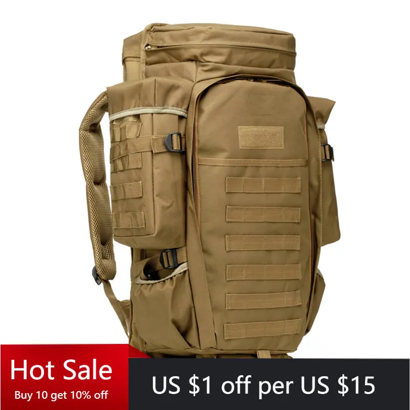 60L Outdoor Military Backpack Pack Rucksack Tactical Bag Hunting Shooting Camping Trekking Hiking Traveling Military Backpack
60L Outdoor Military Backpack Pack Rucksack Tactical Bag Hunting Shooting Camping Trekking Hiking Traveling Military Backpack