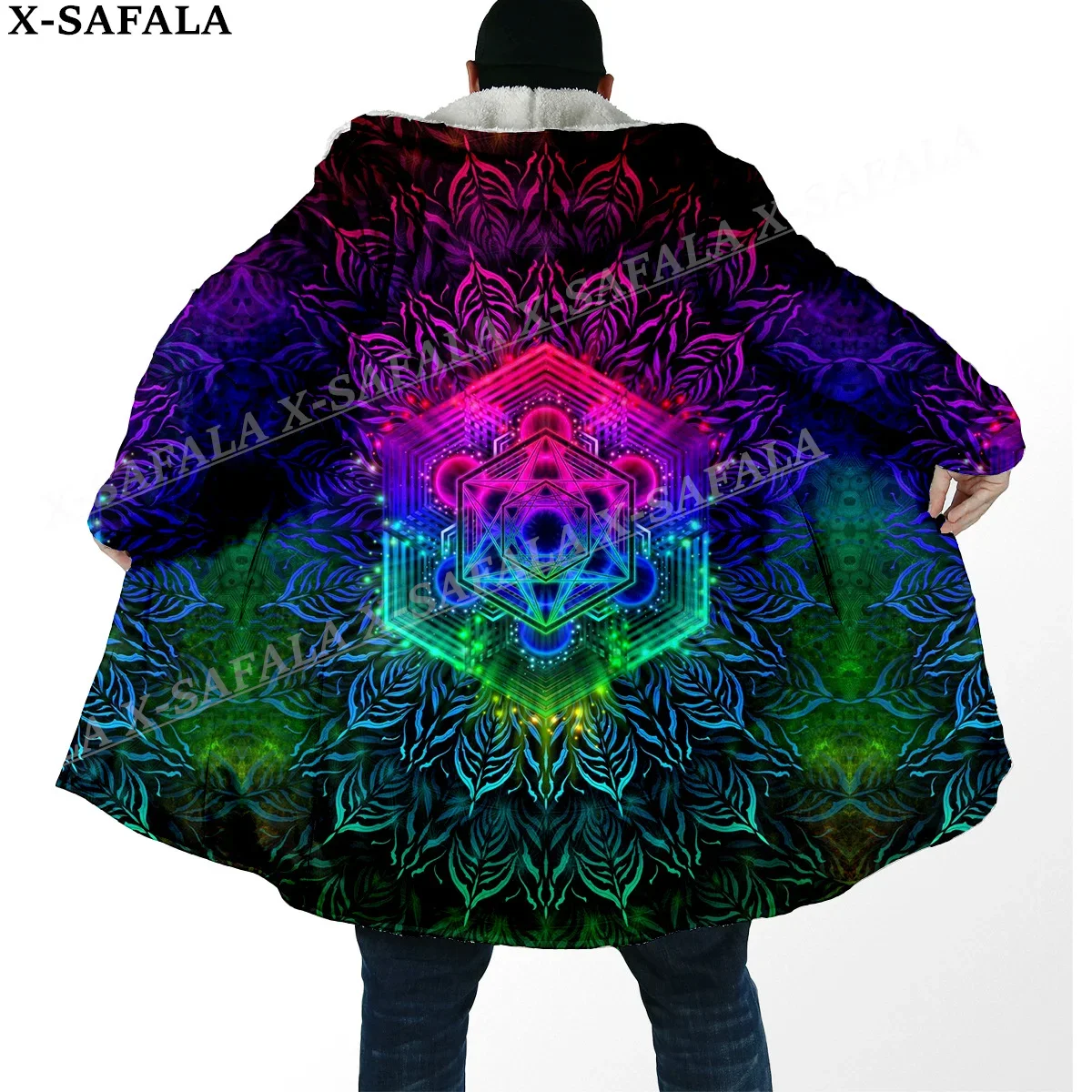 Hippie Psychedelic Colorful Trippy 3D Print Dream Cloak Thick Warm Hooded Men Overcoat Coat Windproof Fleece Cape Robe Blanket-1
Hippie Psychedelic Colorful Trippy 3D Print Dream Cloak Thick Warm Hooded Men Overcoat Coat Windproof Fleece Cape Robe Blanket-1