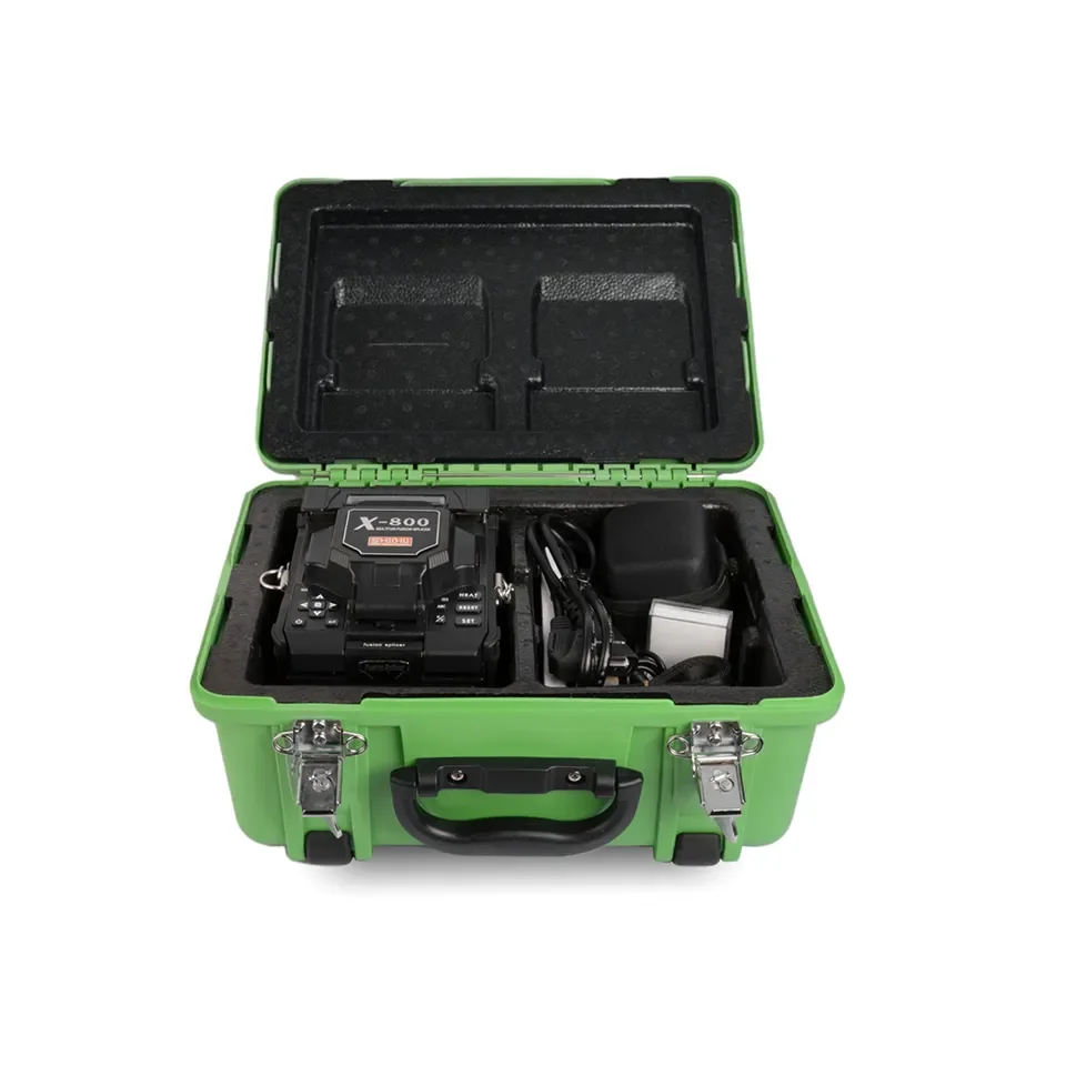 Singlemode Multimode G652 Automatic Splicing Machine FTTH Machine X800 Optical Fiber Fusion Splicer
Singlemode Multimode G652 Automatic Splicing Machine FTTH Machine X800 Optical Fiber Fusion Splicer