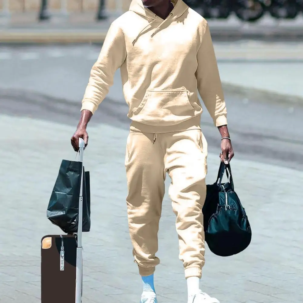 Casual Two-piece Suit Men Casual Suit Men's Soft Casual Hoodie Pants Set with Adjustable Waist Elastic Cuff 2 Piece Set
Casual Two-piece Suit Men Casual Suit Men's Soft Casual Hoodie Pants Set with Adjustable Waist Elastic Cuff 2 Piece Set