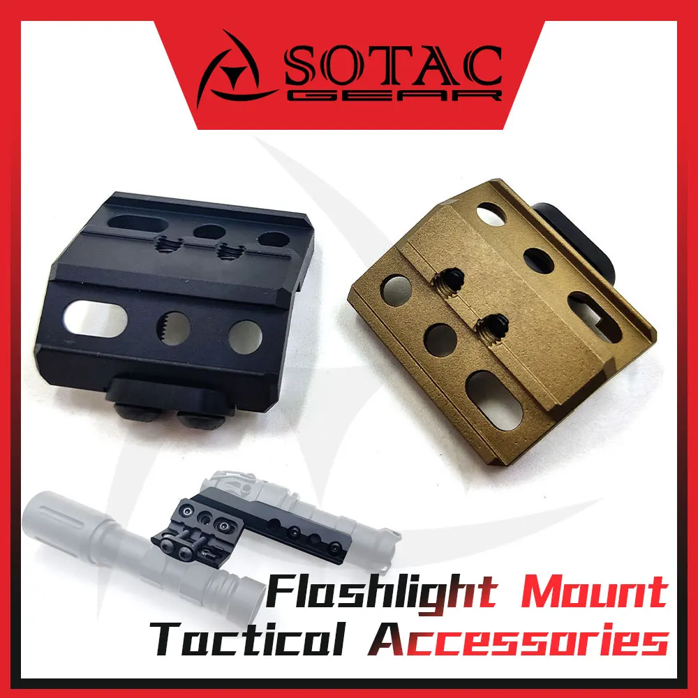 

Weapon Flashlight Rail Mount Metal for M600 M300 Tactical Light Hunting Accessories Fit 20mm SOTAC GEAR