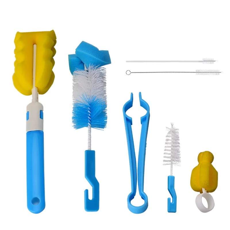 7Pcs/set Baby Bottle Brush Set Baby Nipple 360-degree Rotating Clean Sponge Spout Cup Brush Kit Bottle Clean Tool For Baby Gifts
7Pcs/set Baby Bottle Brush Set Baby Nipple 360-degree Rotating Clean Sponge Spout Cup Brush Kit Bottle Clean Tool For Baby Gifts