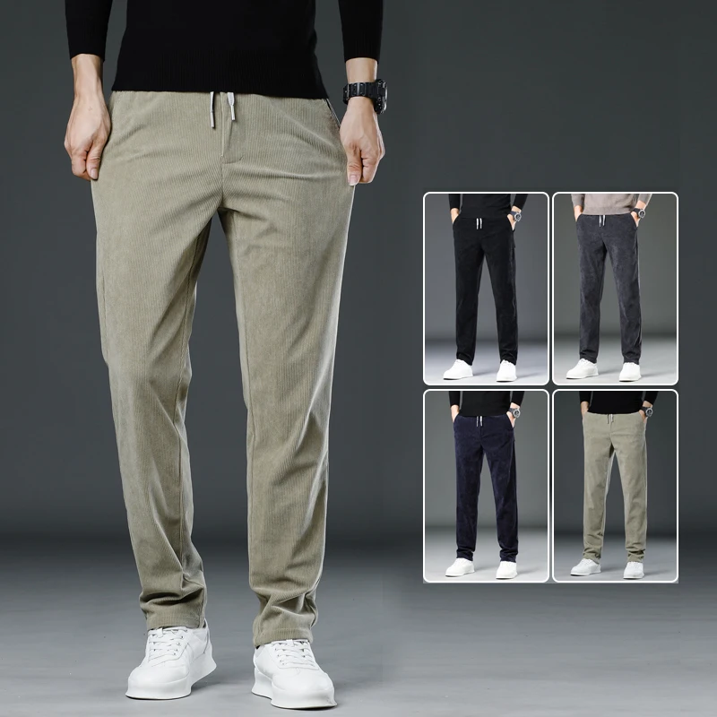 Новые весенние мужские вельветовые повседневные штаны цвета хаки 4 цвета на выбор из мягкой ткани с завязками модные прямые мужские брюки
Новые весенние мужские вельветовые повседневные штаны цвета хаки 4 цвета на выбор из мягкой ткани с завязками модные прямые мужские брюки