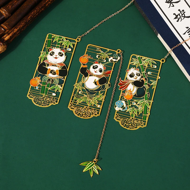 Creative Panda Bookmark Hollow Design Metal Bookmark Classical Chinese Stainless Steel Bookmark Student Gift Bookholder
Creative Panda Bookmark Hollow Design Metal Bookmark Classical Chinese Stainless Steel Bookmark Student Gift Bookholder