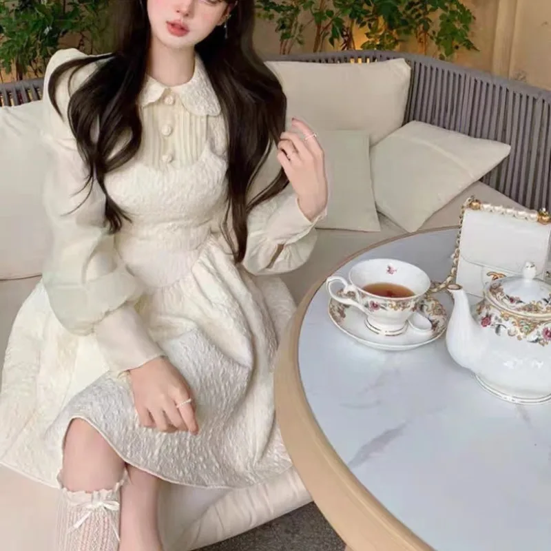 Cute Autumn French Elegant Short Party Dress Pure Color Y2k Mini Dress Women Casual One Piece Dress Korean Fashion Design
Cute Autumn French Elegant Short Party Dress Pure Color Y2k Mini Dress Women Casual One Piece Dress Korean Fashion Design