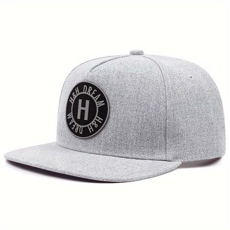 

Fashion Snapback Cap Letter H Flat Brim Hats Adults Hip Hop Baseball Caps For Men Women Cotton Adjustable Golf Trucker Hat