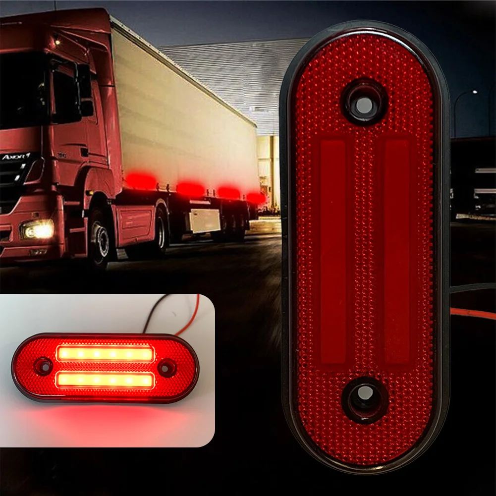 1PCS 12-24V LED Oval Side Marker Light Indicator Tail Lamps Suitable For Automotive Van Truck Trailer Durable Accessories IP67
1PCS 12-24V LED Oval Side Marker Light Indicator Tail Lamps Suitable For Automotive Van Truck Trailer Durable Accessories IP67