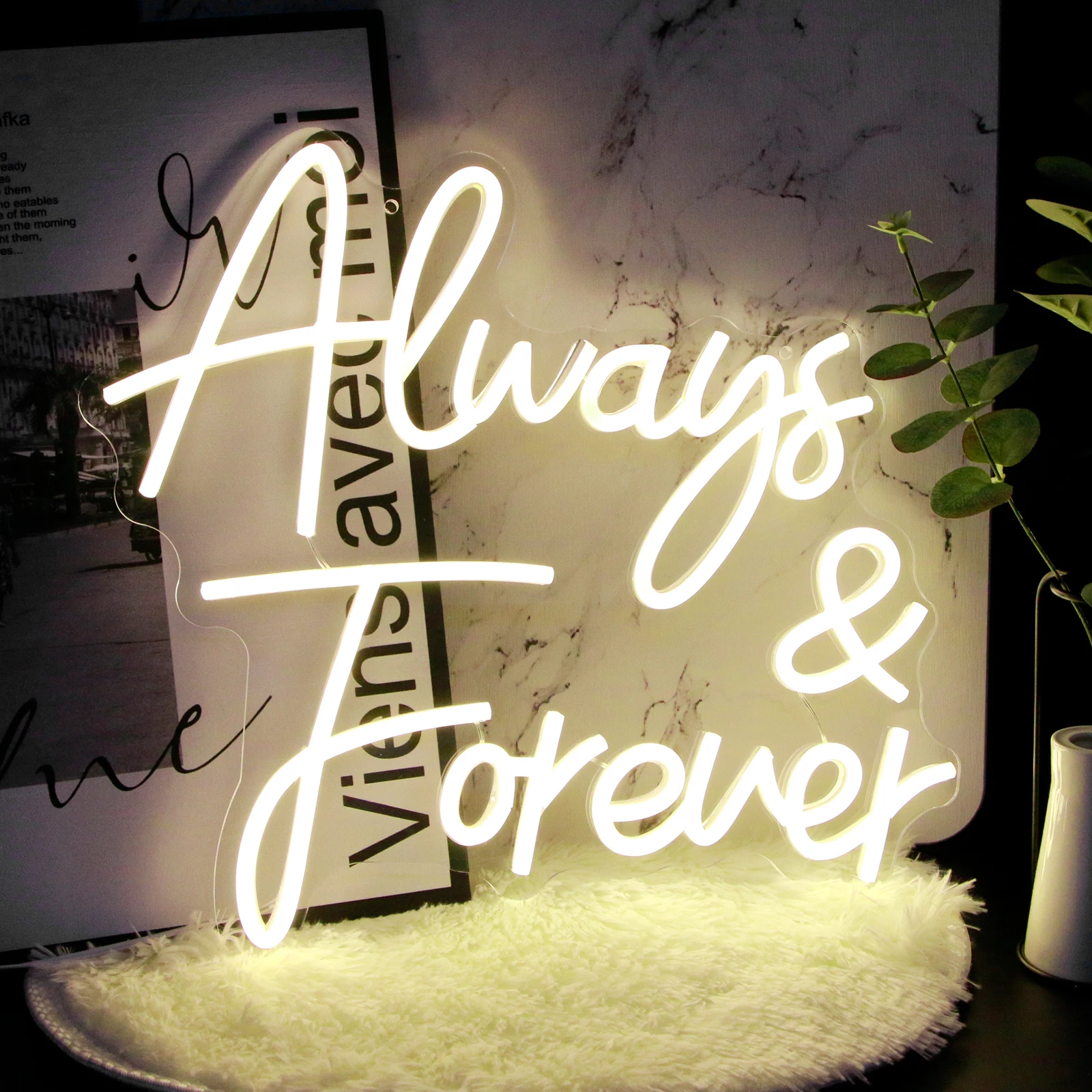 XONGXYB Always & Forever Neon Sign Custom Wedding Decor Wedding Sign Personalized Gifts, Led Light Wall Decor, Engagement Gift
XONGXYB Always & Forever Neon Sign Custom Wedding Decor Wedding Sign Personalized Gifts, Led Light Wall Decor, Engagement Gift