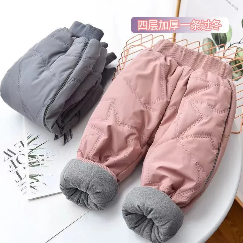 Girls Thick Ski Pants Winter Boys Four Layers Padded Trousers Children Pants Kids Clothes Fleece Warm Cotton Trousers 1-8Y
Girls Thick Ski Pants Winter Boys Four Layers Padded Trousers Children Pants Kids Clothes Fleece Warm Cotton Trousers 1-8Y