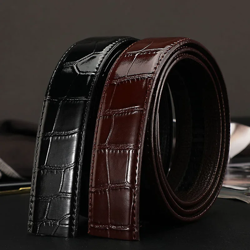 No Buckle Cow Leather Belt for Men Automatic Buckle New Business Waist Strap Black Brown Male High Quality Jeans Waistband 3.5CM
No Buckle Cow Leather Belt for Men Automatic Buckle New Business Waist Strap Black Brown Male High Quality Jeans Waistband 3.5CM