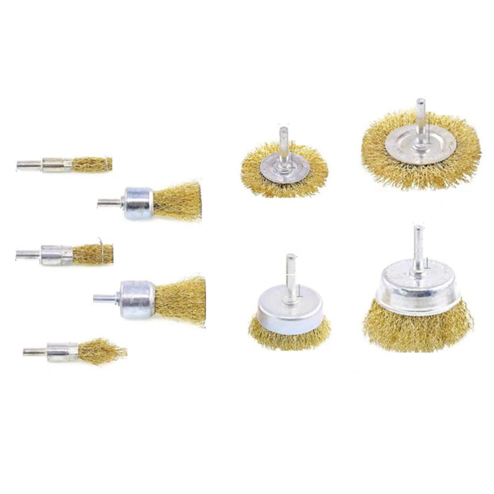 9pcs Polishing Brush Wire Brush Drill Wheel Rust Removal Stainless Steel 10-75mm 6mm Shank Connecting Rod Copper
9pcs Polishing Brush Wire Brush Drill Wheel Rust Removal Stainless Steel 10-75mm 6mm Shank Connecting Rod Copper